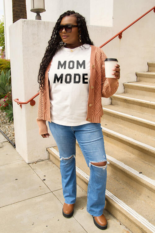 Simply Love Full Size MOM MODE Short Sleeve T-Shirt - ChiChis Boutique