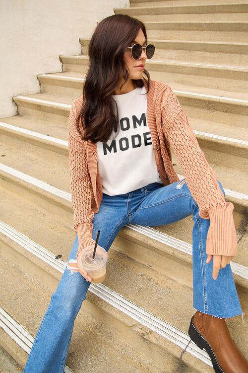Simply Love Full Size MOM MODE Short Sleeve T-Shirt - ChiChis Boutique