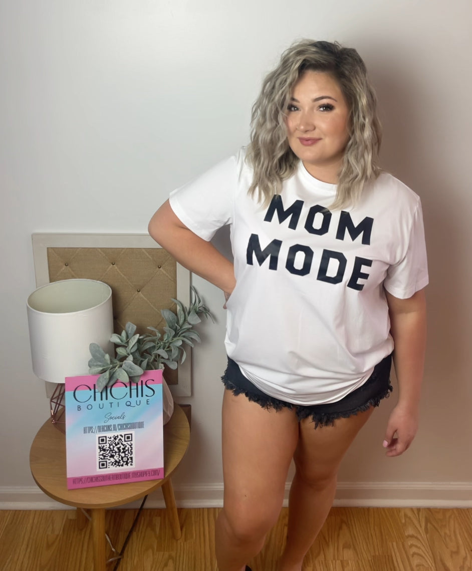 Simply Love Full Size MOM MODE Short Sleeve T-Shirt - ChiChis Boutique