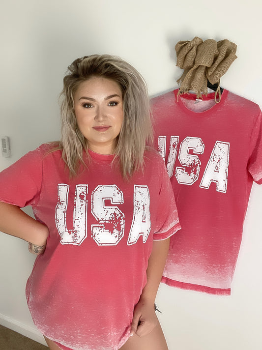 USA Distressed Tshirt