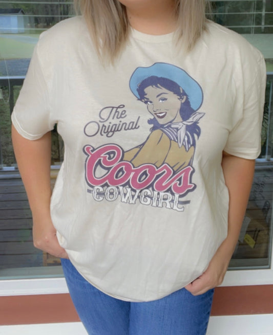 Coors Cowgirl Tshirt