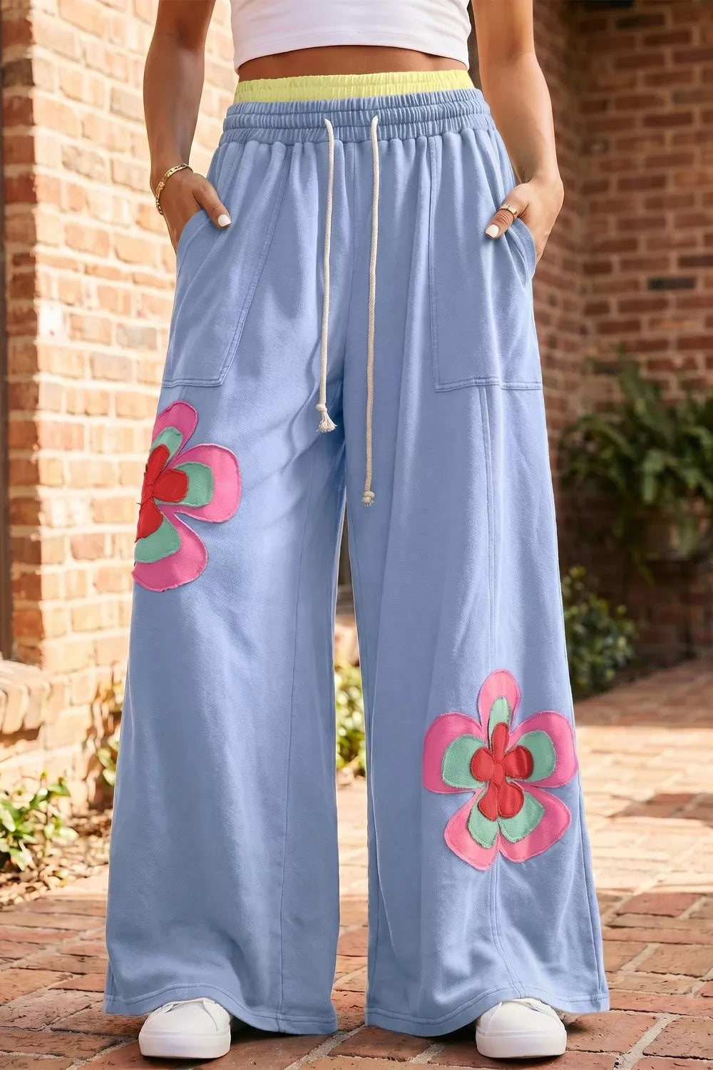 Style It Tuesday: 3 Ways to Wear Our New Flower Power Wide-Leg Sweats! 🌸 ✨