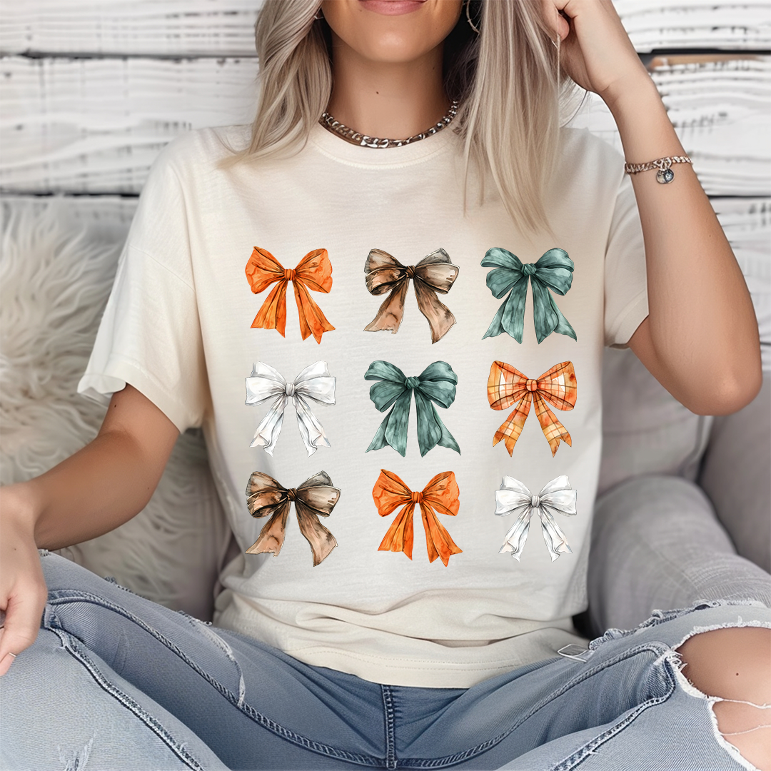 Fall Bow Tshirt - ChiChis Boutique