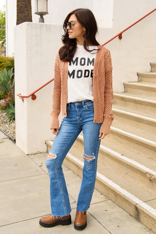 Simply Love Full Size MOM MODE Short Sleeve T-Shirt - ChiChis Boutique