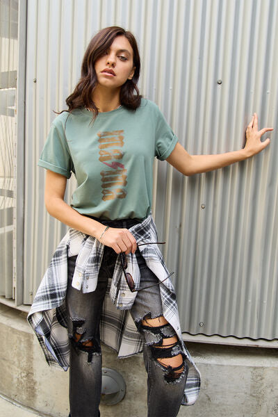 Simply Love Full Size MAMA Short Sleeve T-Shirt - ChiChis Boutique