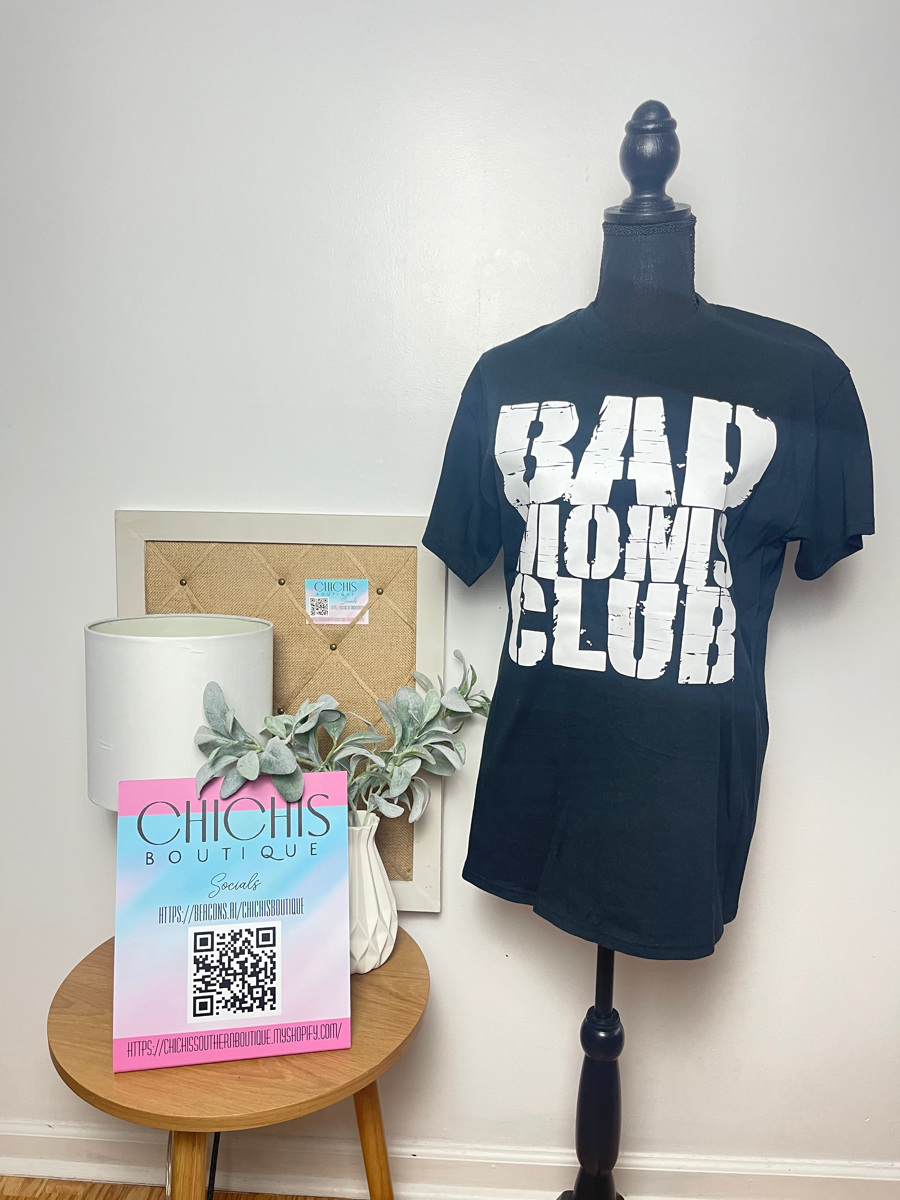 Bad Moms Club Black Tshirt - ChiChis Boutique